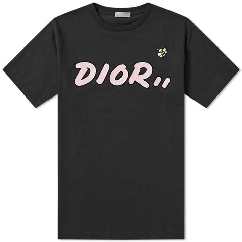 dior kaws bee black shirt|Dior yellow bee shirt.